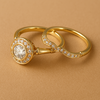 Vintage Gold & Zirconia Ring Pack